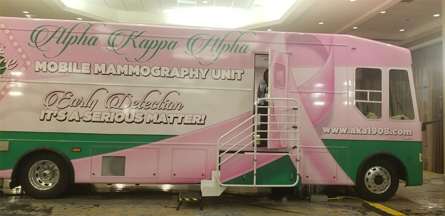 Alpha Kappa Alpha Sorority, Inc. mobile mammogram unit offers free services to LGBTQ community at Creating Change conference