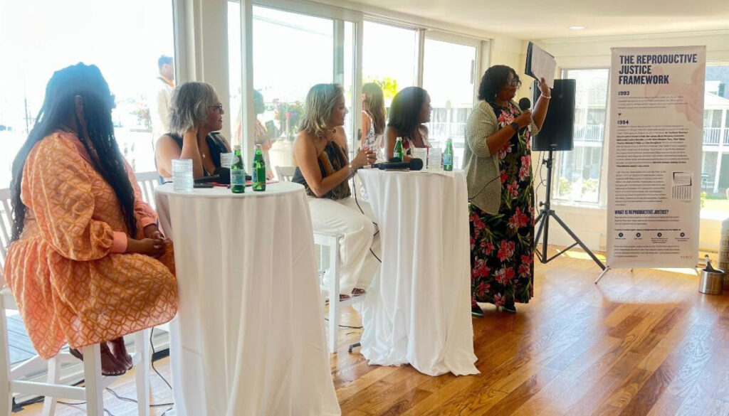 In a dynamic exchange led by Tiffany Cross, Rep. Robin Kelly, Rep. Nikema Williams, Regina Davis Moss, and Board Chair Kim Kendrick discuss what’s possible when Black women organize, lead, and boldly imagine capturing the spirit that made the 2024 brunch unforgettable.