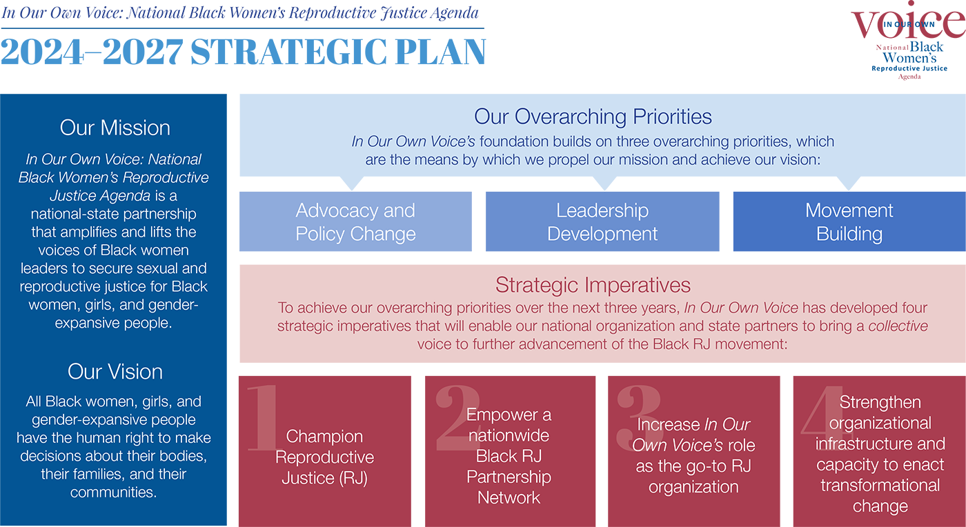 In Our Own Voice: National Black Women’s Reproductive Justice Agenda 2024–2027 STRATEGIC PLAN