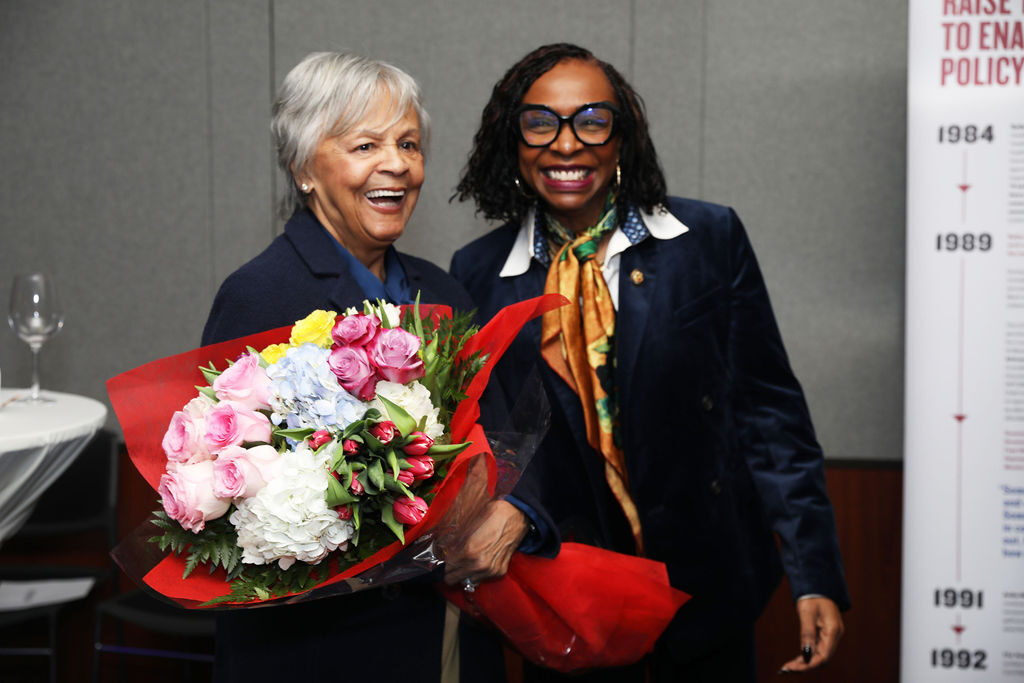 Congresswomen Bonnie Watson Coleman and Yvette Clarke recognized Congresswoman Watson Coleman for more than 50 years of public service and leadership.