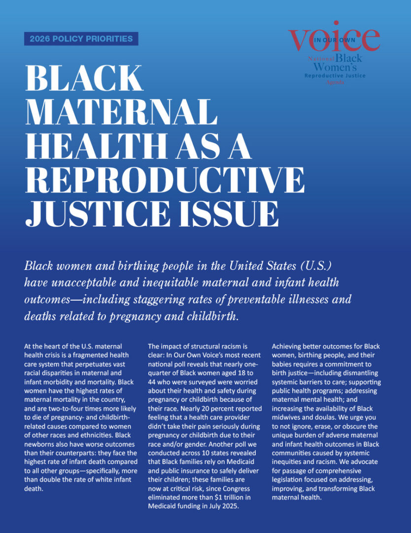 Black Maternal Health as a Reproductive Justice Issue