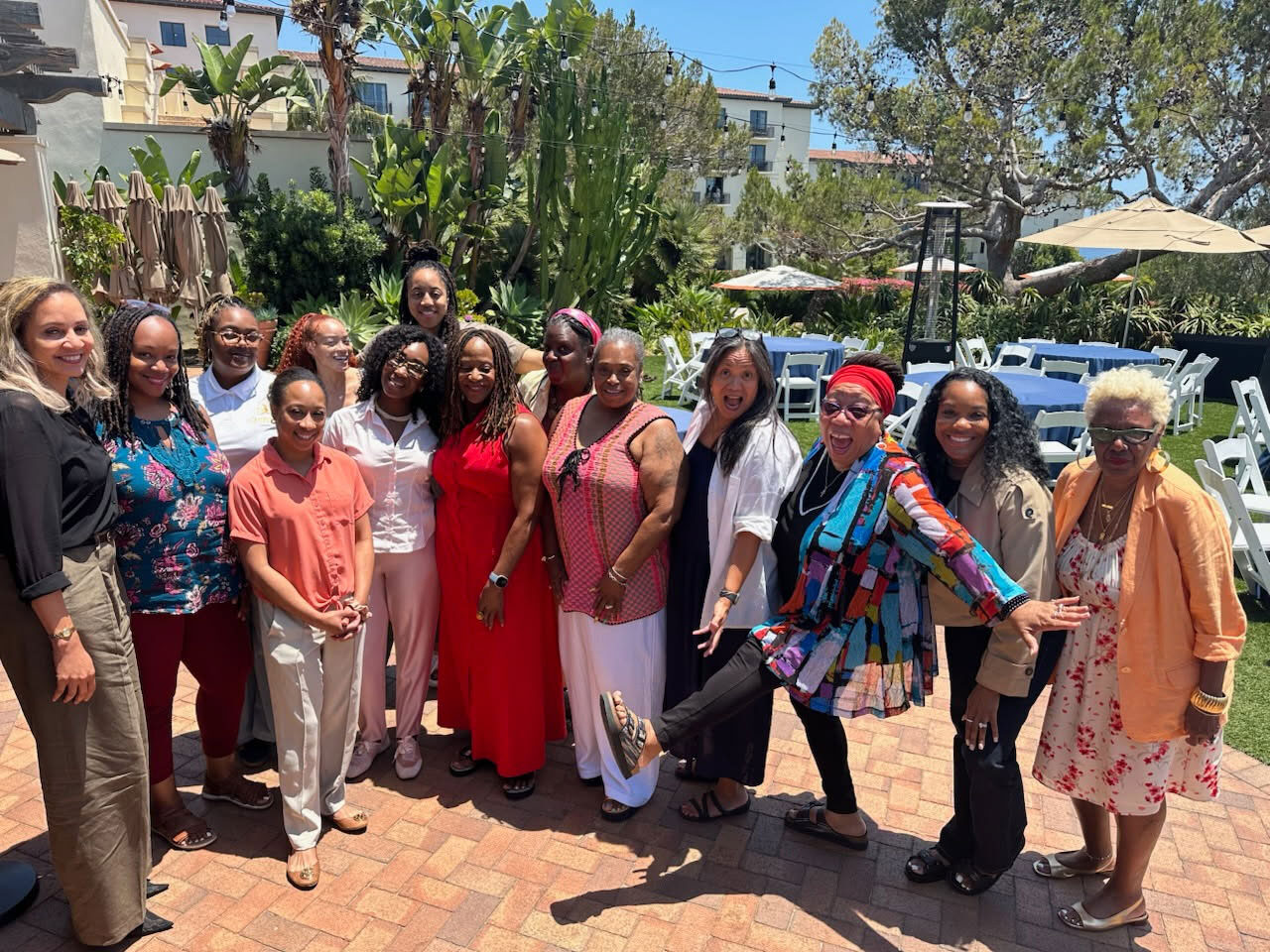 Carmelyn P. Malalis, Senior Vice President of Social Impact at Level Forward, joined Executive Directors from In Our Own Voice during the 2026 Partner Retreat in Los Angeles, California. The gathering provided an opportunity for Reproductive Justice leaders and storytelling partners to exchange ideas and help inform the initiative's narrative strategy and community engagement.