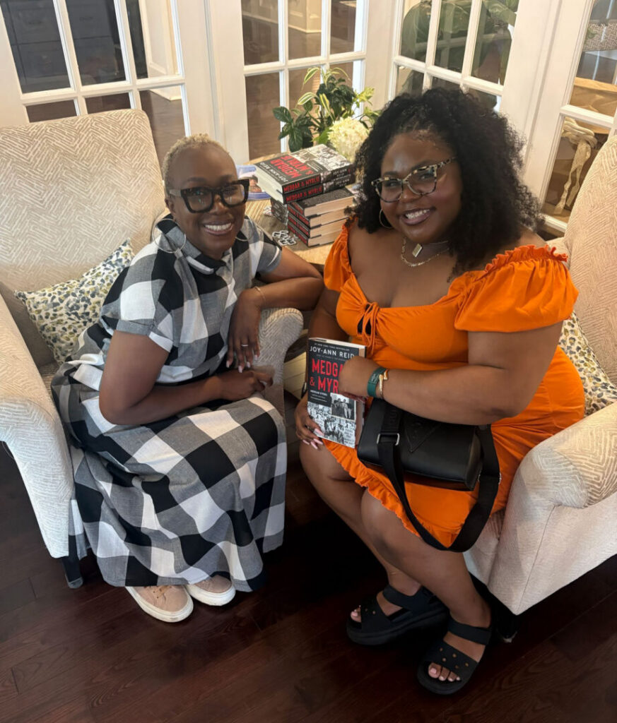 Joy-Ann Reid signs copies of Medgar and Myrlie following a conversation about storytelling, memory, and the often-overlooked political labor of Black women.